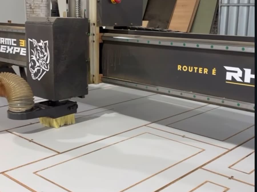 Corte em router CNC